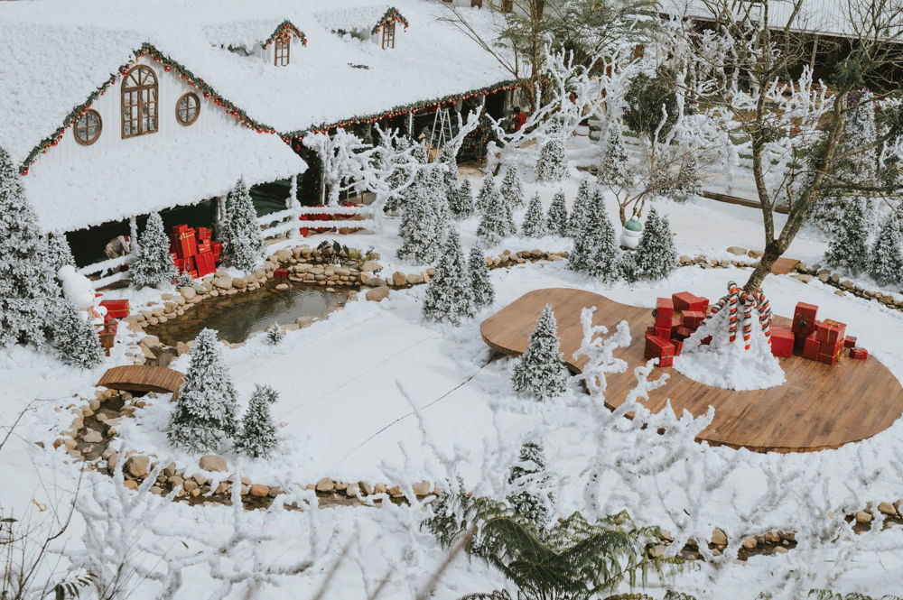 Không gian Giáng Sinh Nông Trại Cún